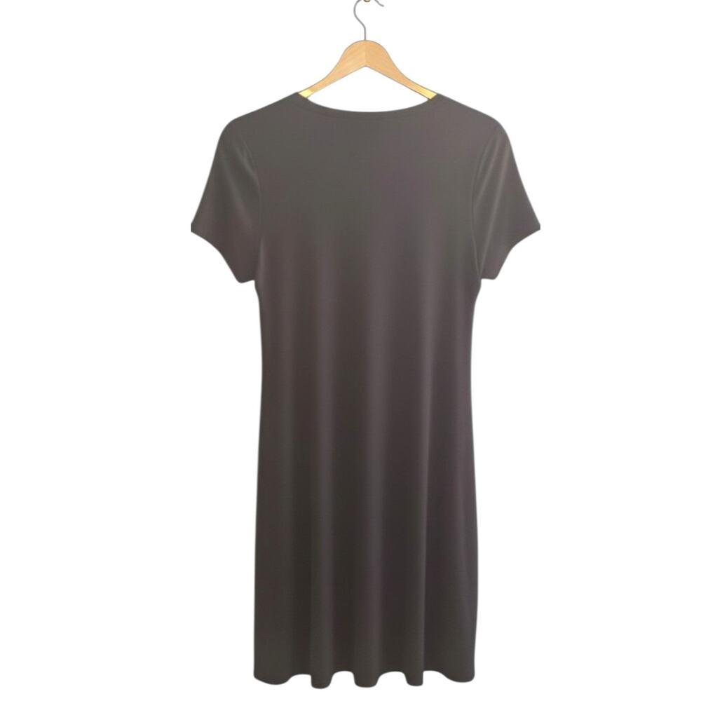 ✨ LAGACI Black Lace Up Coverup Mini Dress M SLS Las Vegas Resortwear EUC 🖤 - Picture 3 of 7